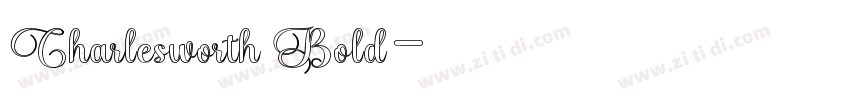 Charlesworth Bold字体转换